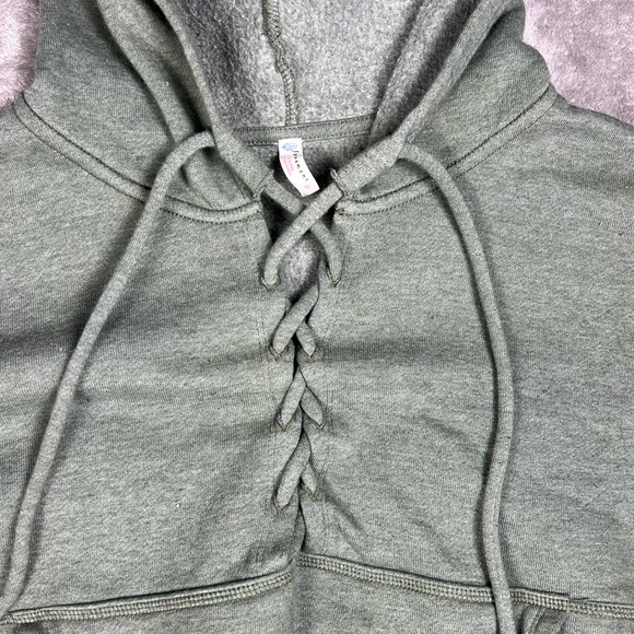 Free People Hoodie Womens Small FP Movement Believe It Lace Up Activewear Fit - Picture 4 of 8